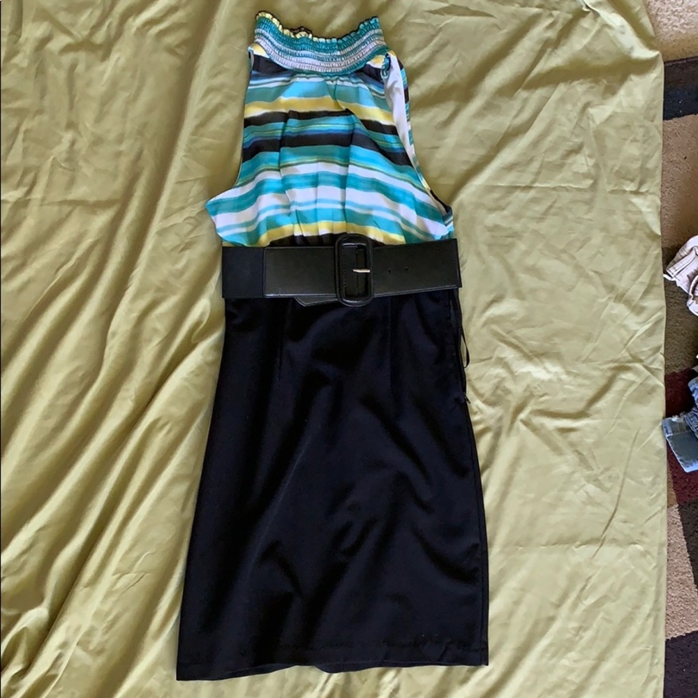 Dress with belt